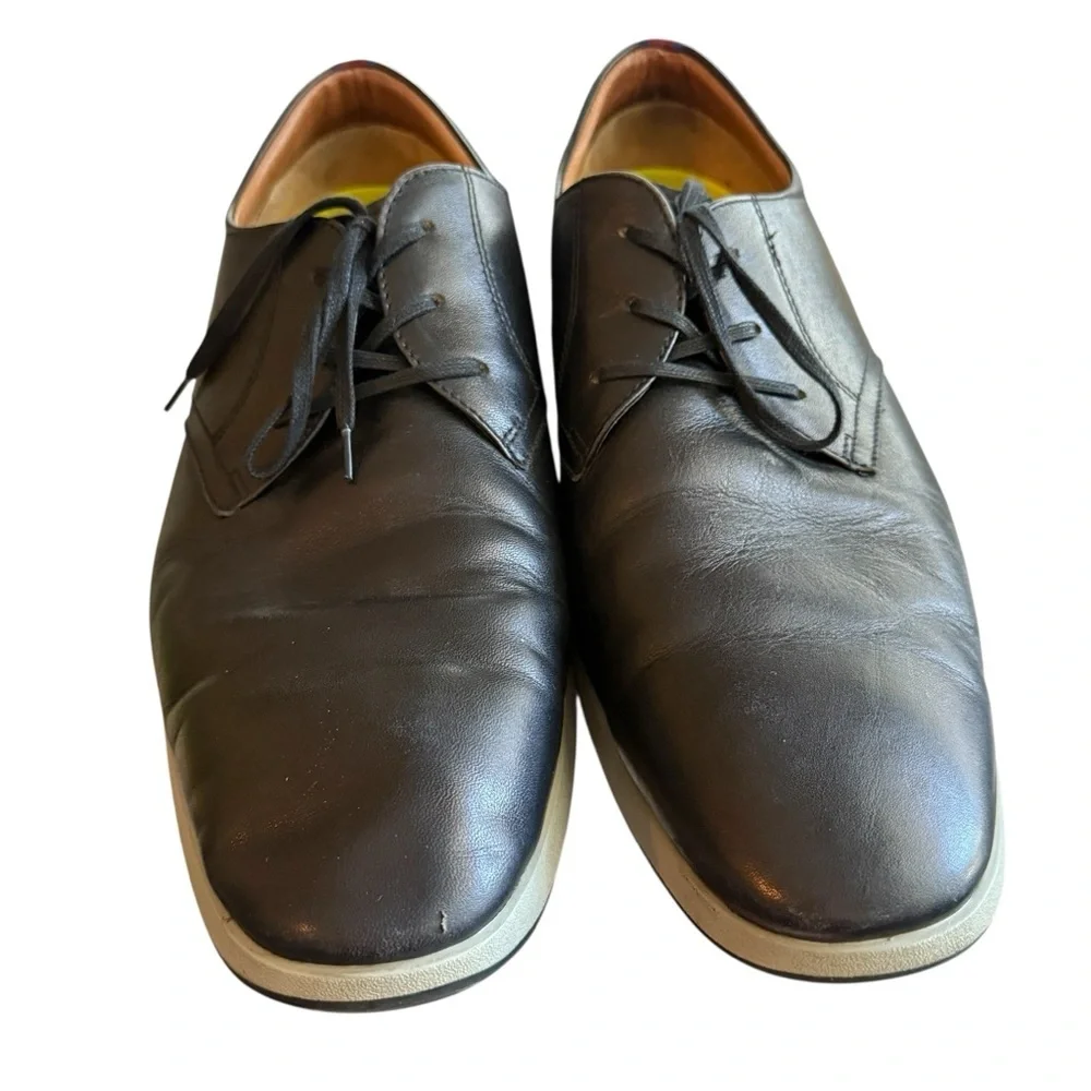 Florsheim Transit Plain Toe Oxford Men's Shoes Leather Black CH 15190 Size 12 M